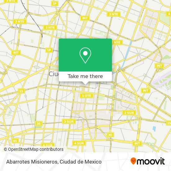 Abarrotes Misioneros map