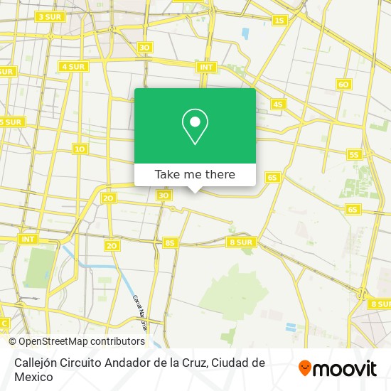 Mapa de Callejón Circuito Andador de la Cruz