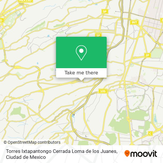 Torres Ixtapantongo Cerrada Loma de los Juanes map