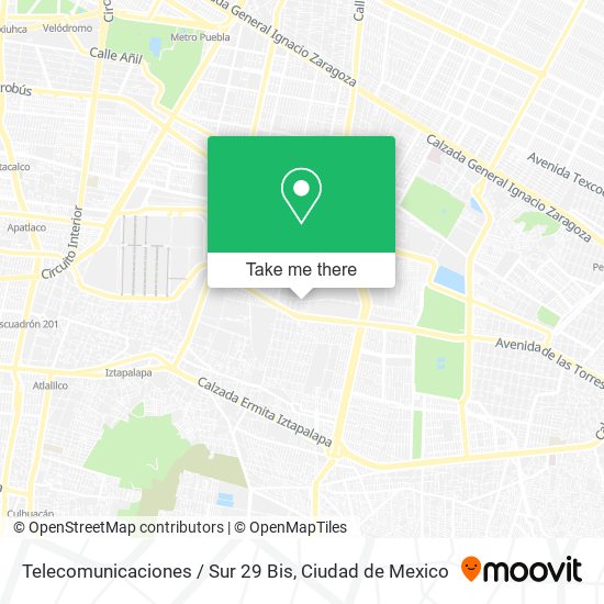 Telecomunicaciones / Sur 29 Bis map