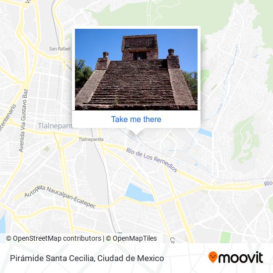 Mapa de Pirámide Santa Cecilia