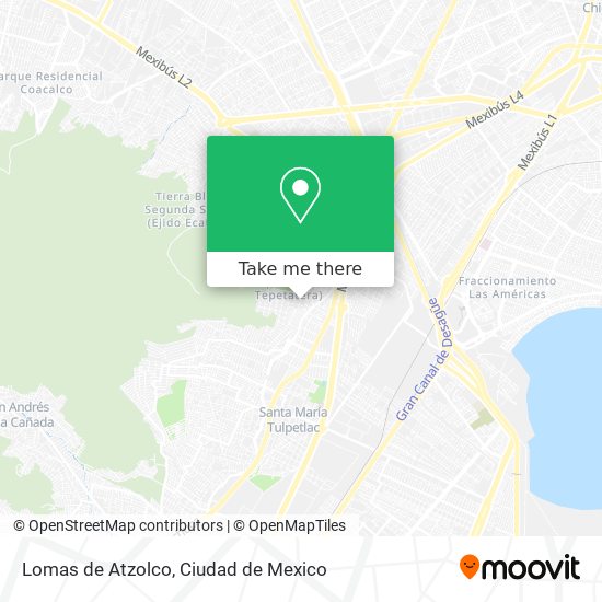 Lomas de Atzolco map