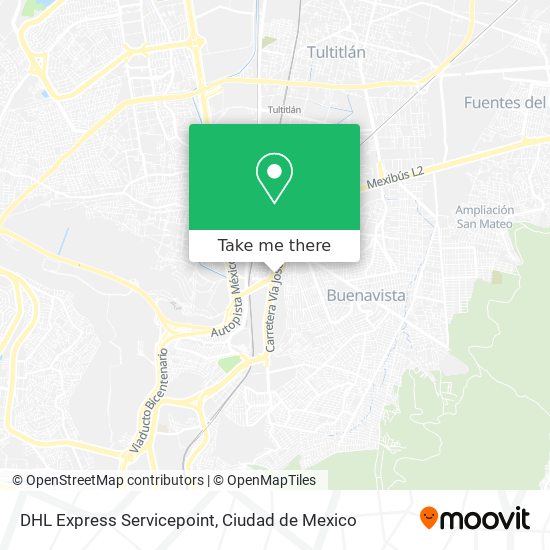 DHL Express Servicepoint map