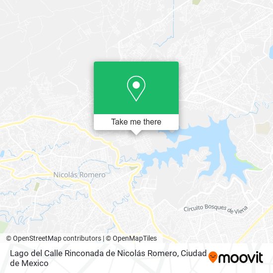 Lago del Calle Rinconada de Nicolás Romero map
