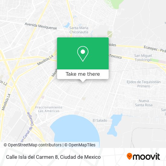 Mapa de Calle Isla del Carmen 8