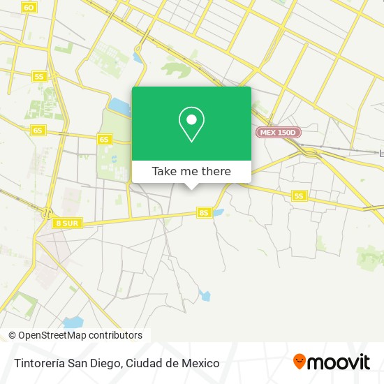 Mapa de Tintorería San Diego