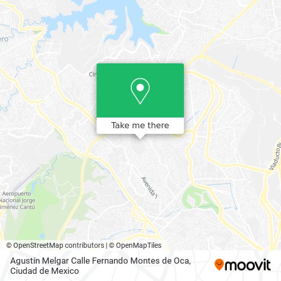 Agustín Melgar Calle Fernando Montes de Oca map