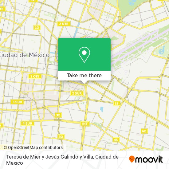 Teresa de Mier y Jesús Galindo y Villa map