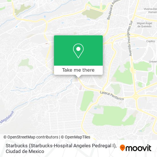 Starbucks (Starbucks-Hospital Angeles Pedregal I) map