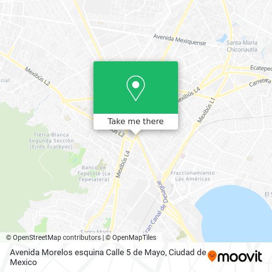 Avenida Morelos esquina Calle 5 de Mayo map