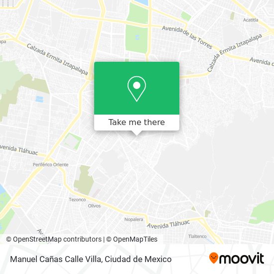Manuel Cañas Calle Villa map