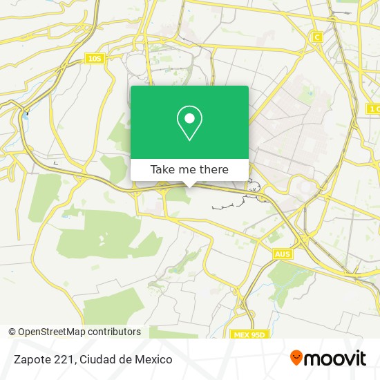 Zapote 221 map