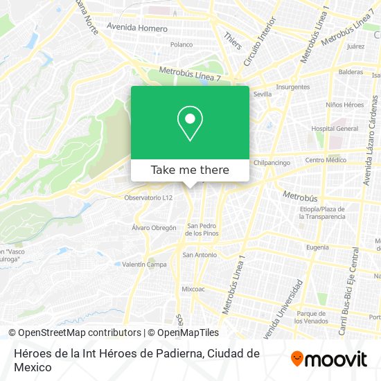 Héroes de la Int Héroes de Padierna map