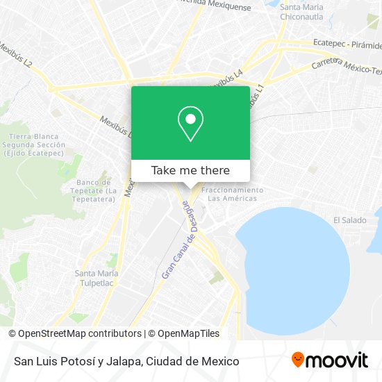 San Luis Potosí y Jalapa map