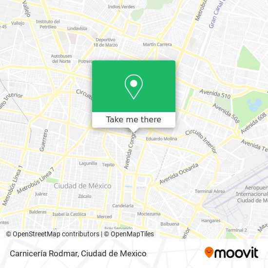 Mapa de Carnicería Rodmar