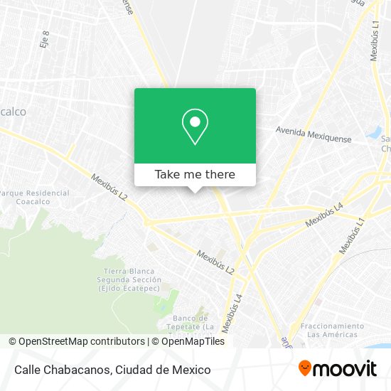 Calle Chabacanos map