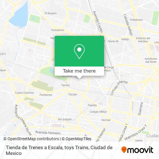 Mapa de Tienda de Trenes a Escala, toys Trains