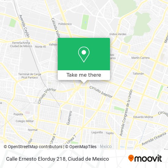 Mapa de Calle Ernesto Elorduy 218