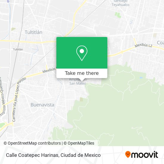 Mapa de Calle Coatepec Harinas