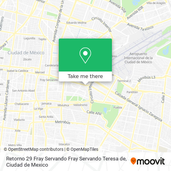 Retorno 29 Fray Servando Fray Servando Teresa de map