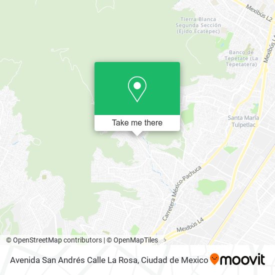 Avenida San Andrés Calle La Rosa map