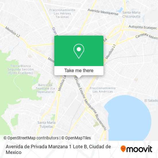 Avenida de Privada Manzana 1 Lote B map