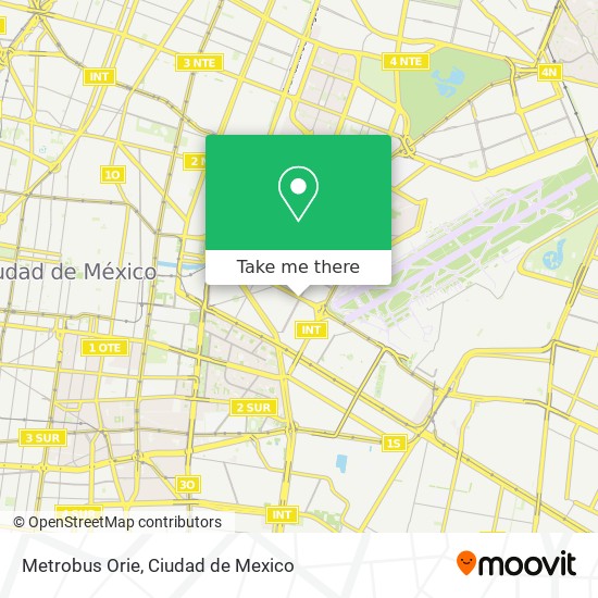 Mapa de Metrobus Orie