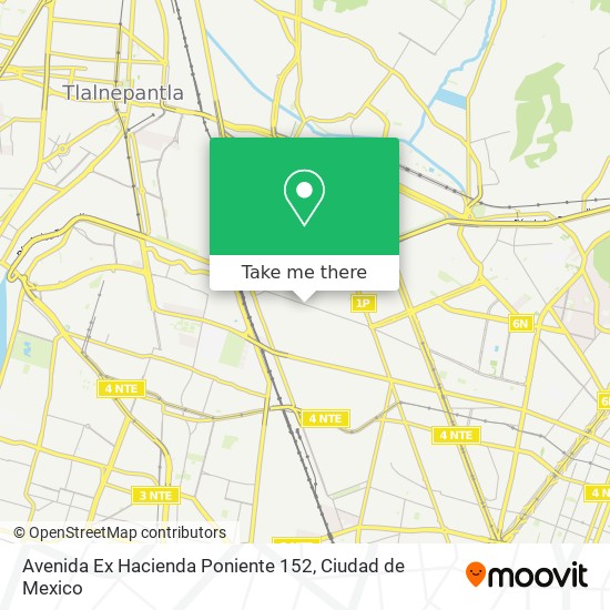 Avenida Ex Hacienda Poniente 152 map
