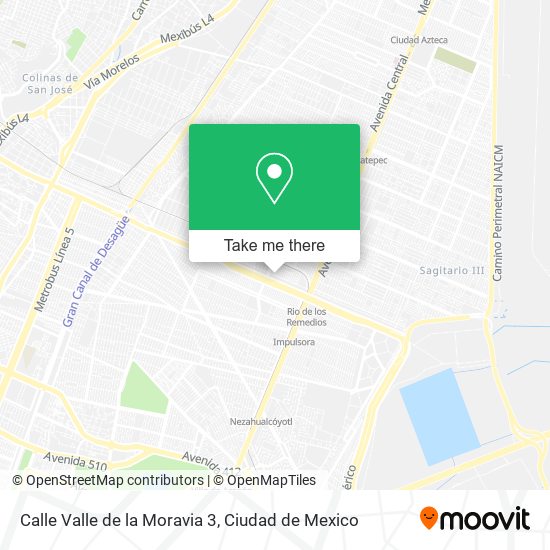 Calle Valle de la Moravia 3 map