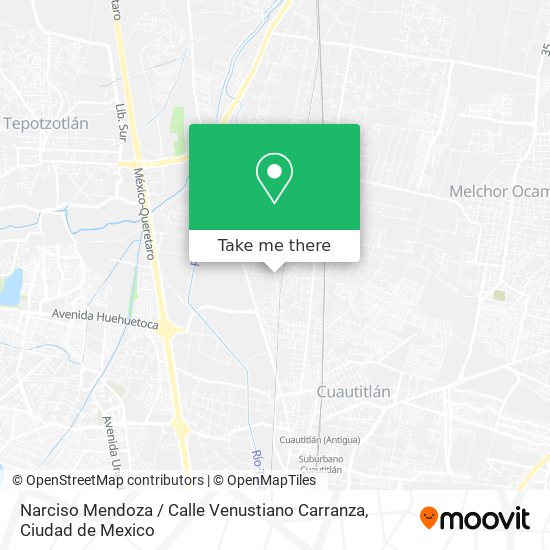 Mapa de Narciso Mendoza / Calle Venustiano Carranza
