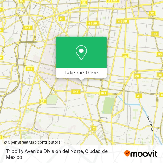 Tripoli y Avenida División del Norte map