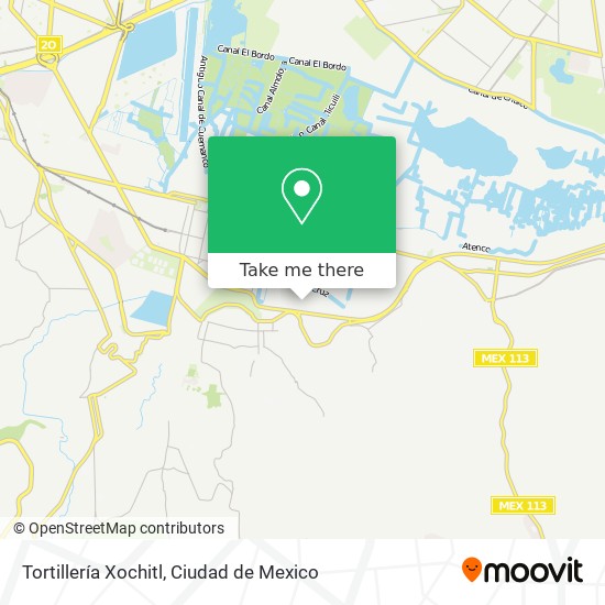 Tortillería Xochitl map