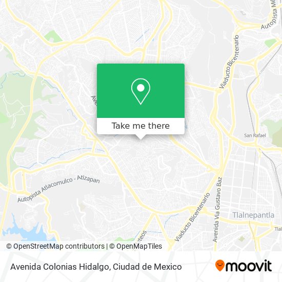 Mapa de Avenida Colonias Hidalgo
