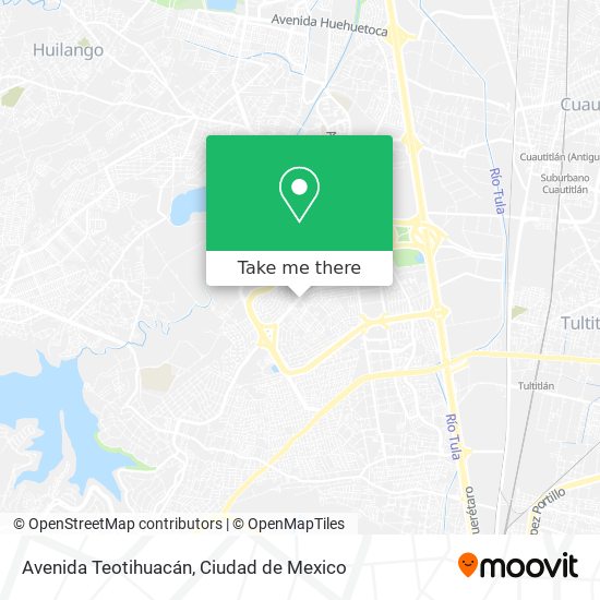 Mapa de Avenida Teotihuacán
