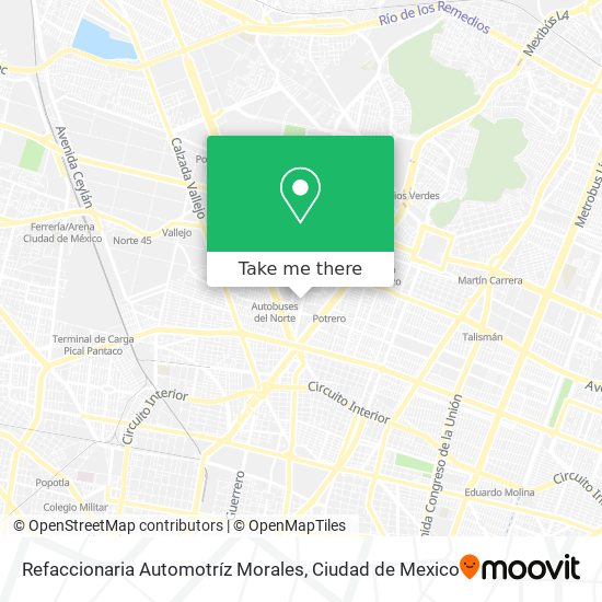 Refaccionaria Automotríz Morales map