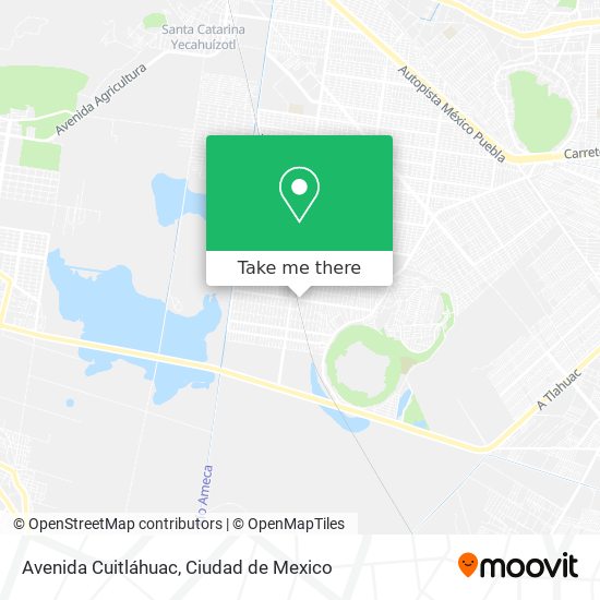 Avenida Cuitláhuac map