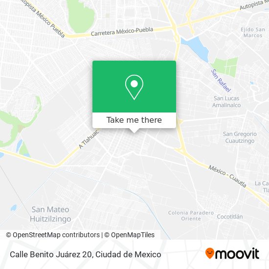 Mapa de Calle Benito Juárez 20