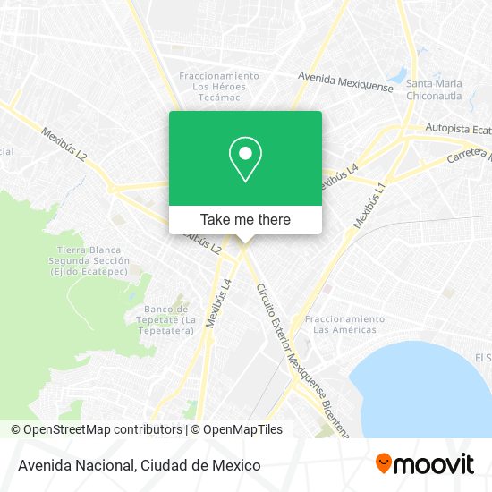 Avenida Nacional map