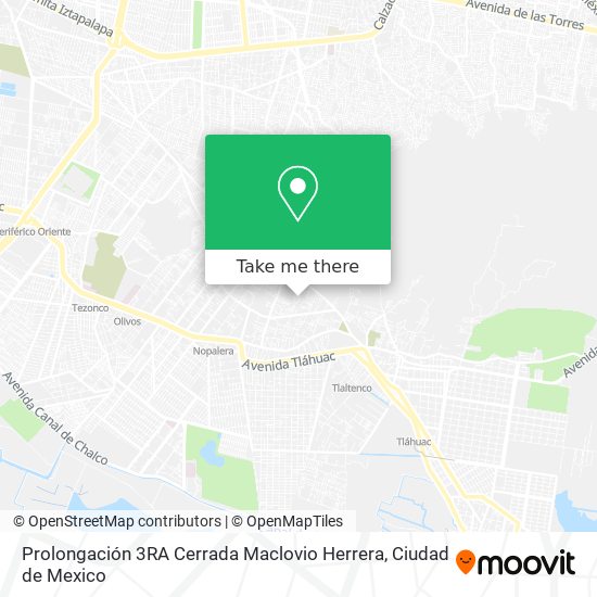 Prolongación 3RA Cerrada Maclovio Herrera map