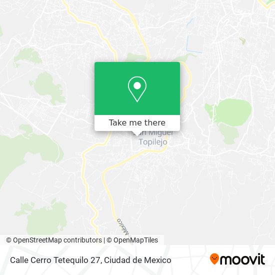 Mapa de Calle Cerro Tetequilo 27