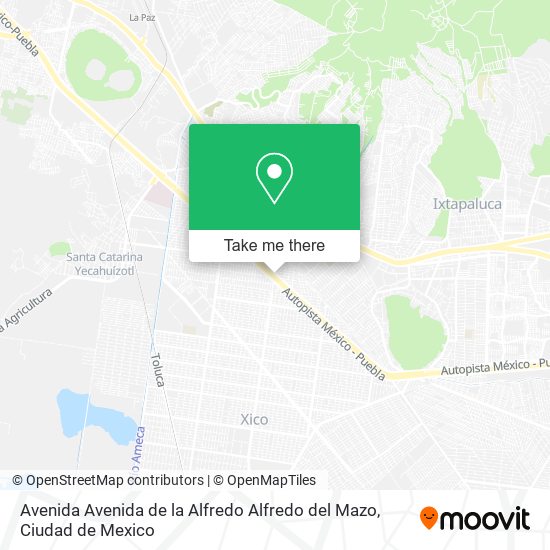 Avenida Avenida de la Alfredo Alfredo del Mazo map