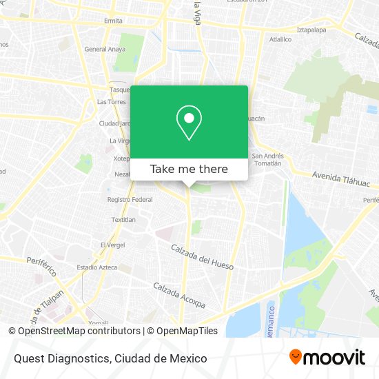 Quest Diagnostics map