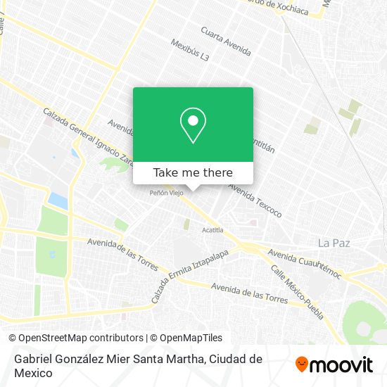 Gabriel González Mier Santa Martha map