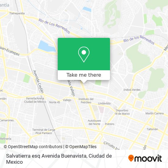 Salvatierra esq Avenida Buenavista map