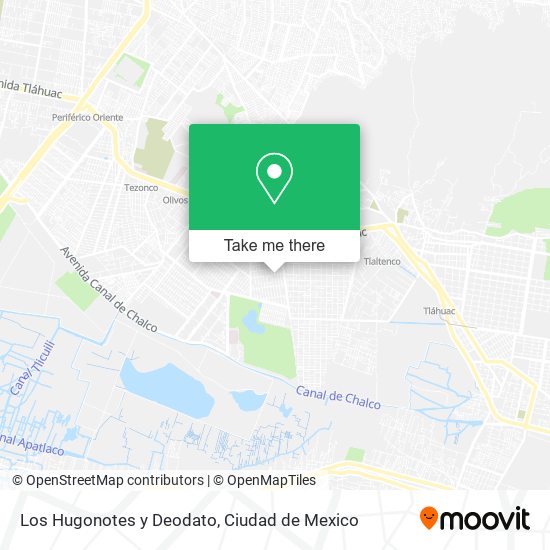 Los Hugonotes y Deodato map