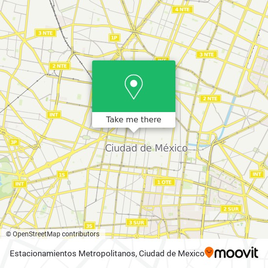 Estacionamientos Metropolitanos map