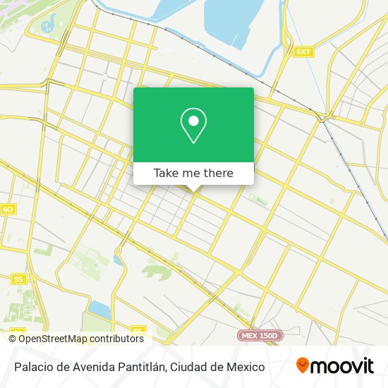 Palacio de Avenida Pantitlán map