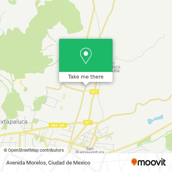 Mapa de Avenida Morelos