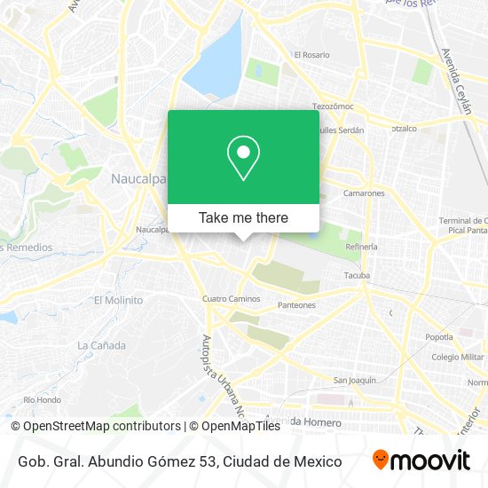 Gob. Gral. Abundio Gómez 53 map