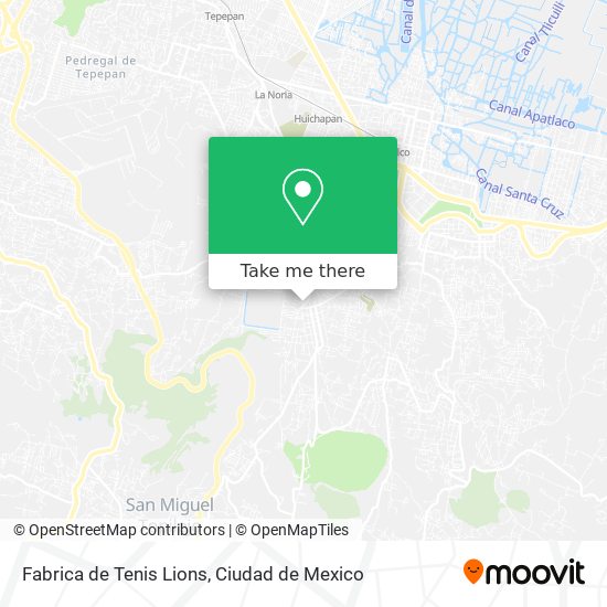Fabrica de Tenis Lions map